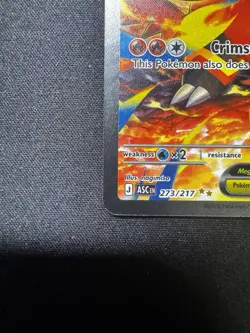 Pokemon Mega Emboar EX SIR 273/217 Ascended Heroes Special Illustration Rare - Image 5