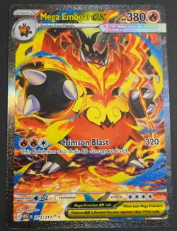 Mega Emboar ex 273/217 SIR Special Illustraton Rare Pokemon Ascended Heroes NM - Image 1