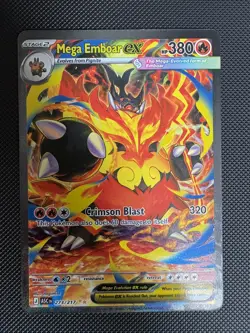 Pokemon TCG Mega Emboar EX SIR 273/217 Ascended Heroes NM - Image 1