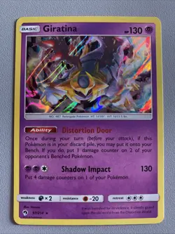 Pokemon TCG Lost Thunder Giratina Holo 97/214 NM Condition - Image 1