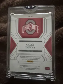 2025 National Treasures Caleb Downs On Card Auto Patch /99 Ohio State/Cowboys - Image 2