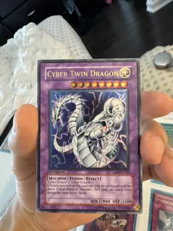 Yu-Gi-Oh! Cyber Twin Dragon Ultimate Rare 1st Edition NM CRV-EN035 - Image 1