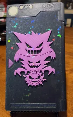 Pokedex GENGAR EVO HOLO DISPLAY Pokemon PSA Slab 3D PRINT GLOW IN THE Dark HOLO - Image 1