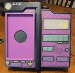 Pokedex GENGAR EVO HOLO DISPLAY Pokemon PSA Slab 3D PRINT GLOW IN THE Dark HOLO - Image 3