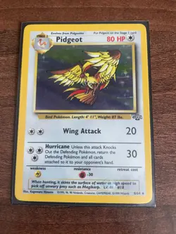Pokemon Pidgeot 8/64 Holo Rare TCG Jungle (Unlimited) NM - See Pictures - Image 1