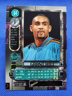 1997-98 Metal Universe GRANT HILL Basketball card DETROIT PISTONS #64 - Image 2