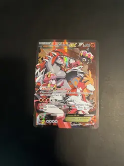 Pokemon TCG Team Magma's Groudon EX Holo Full Art Rare Card 15/34 Double Crisis - Image 2