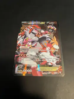 Pokemon TCG Team Magma's Groudon EX Holo Full Art Rare Card 15/34 Double Crisis - Image 3