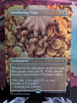 [NM] -Foil Borderless- Smothering Tithe | MTG Double Masters 2022 | Pack Fresh - Image 1
