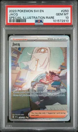 PSA 10 GEM MINT 2023 Pokemon SV1 EN Scarlet & Violet # 250 JACQ - Image 1