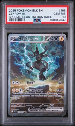 Zekrom ex 166/086 Sv: Black Bolt Holo PSA 10 💎 - Image 2