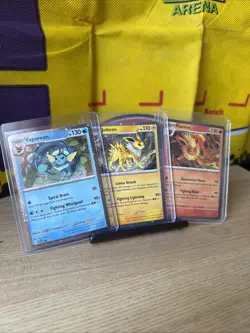 Pokemon Flareon, Jolteon, Vaporeon BLACK STAR PROMO SVP 167/168/169 COSMOS HOLOs - Image 1