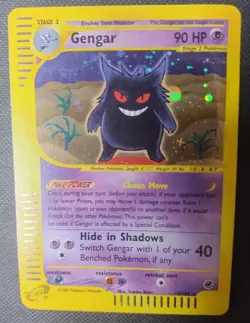 Gengar Holo Foil Rare 13/165 E-Reader Series Pokemon Expedition Vintage Grail 🔥 - Image 2