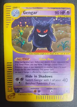Gengar Holo Foil Rare 13/165 E-Reader Series Pokemon Expedition Vintage Grail 🔥 - Image 3