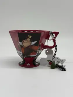 Disney Queen of Hearts Teacup Ornament Alice in Wonderland Mad Tea Party New - Image 1