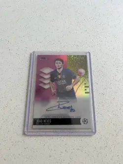 Joao Neves Auto /250 - Topps Finest UCC Hobby Box 2025/26 Pink Refractor✅ - Image 1