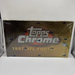 1997 Topps Chrome NFL Football Hobby Box Factory Sealed 24 Packs - Image 1