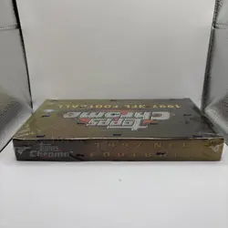 1997 Topps Chrome NFL Football Hobby Box Factory Sealed 24 Packs - Image 3