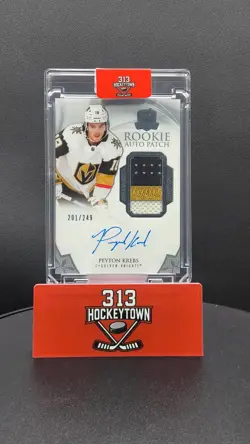 2020-21 Upper Deck The Cup Peyton Krebs #130 201/249 Rookie Auto Patch - Image 1