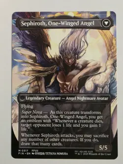 Magic the Gathering MTG Sephiroth, Fabled SOLDIER Mythic Borderless Card M 0317 - Image 2