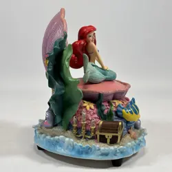 Vintage 1988 Walt Disney Little Mermaid “Under The Sea” Ariel Wind Up Music Box - Image 4