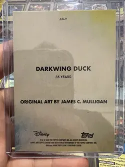 Topps Chrome Disney Darkwing Duck 35 Years AD-7 Insert Art James C. Mulligan - Image 4