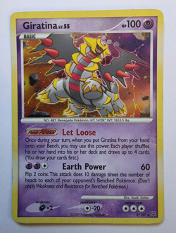 Pokemon TCG Giratina 9/127 Platinum Holo Rare 2009 Vintage - Image 1