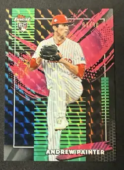2026 Topps Finest Andrew Painter Rookie Rare Black Geometric Refractor /10 SSP - Image 1