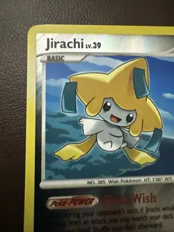 Pokemon Rising Rivals Jirachi 7/111 Reverse Holo LP Rare Card Vintage - Image 4