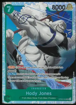 Hody Jones (035) OP06-035 Super Rare Wings of the Captain One Piece Near Mint - Image 1