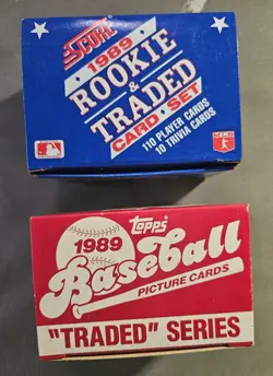 Ken Griffey JR 1989 Topps Traded Set and 1989 Score Traded Set - Image 1
