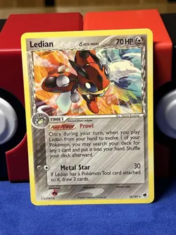 Pokemon TCG Ledian (Delta Species) EX Dragon Frontiers 18/101 regular - Image 1