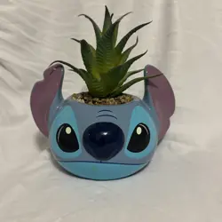 Disney Lilo Stitch Pineapple 7-inch Artificial Succulent Planter - Image 1