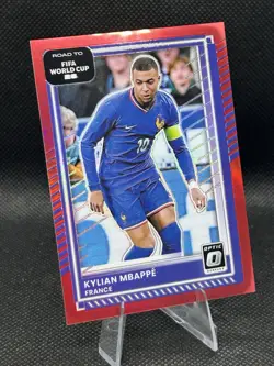 2025-26 Donruss Optic Kylian Mbappe Red /199 #145 France FIFA World Cup SSP - Image 3