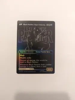 King T'Challa (Borderless) (0373) *FOIL* Marvel Super Heroes NM MTG - Image 2