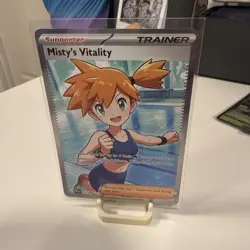 Misty's Vitality 111/084 Pokemon TCG Me05: Pitch Black Full Art Holo - Image 1