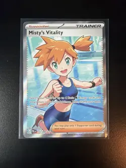 Misty's Vitality 111/084 Pokemon TCG Me05: Pitch Black Full Art Holo - Image 1