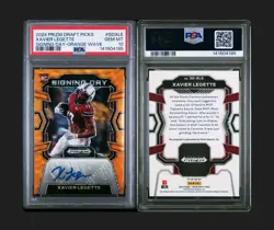 Xavier Legette Orange Wave Auto #40/75 2024 Prizm Draft Picks PSA 10 GEM MINT - Image 1