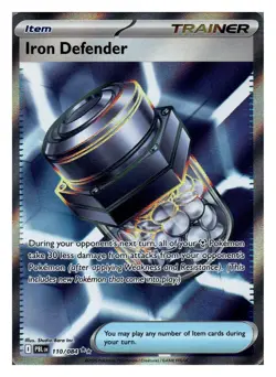 Iron Defender 110/084 Pitch Black Ultra Rare Holo Pokemon NM - Image 1