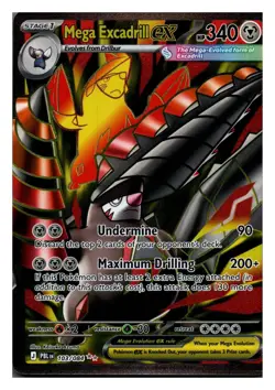 Mega Excadrill ex 103/084 Pitch Black Ultra Rare Holo Pokemon NM - Image 1