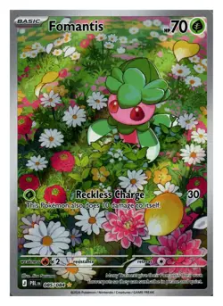 Fomantis 085/084 Pitch Black Illustration Rare Holo Pokemon NM - Image 1