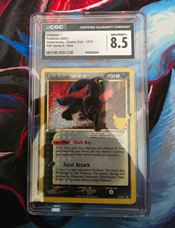 Pokemon TCG Celebrations Classic Collection Umbreon Star Holo 17/17 Eng CGC 8.5 - Image 1