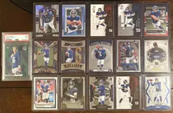 16 Card New York Giants Lot. Jaxson Dart PSA 9, 10 Dart Rookies. Skattebo, Abdul - Image 1