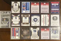16 Card New York Giants Lot. Jaxson Dart PSA 9, 10 Dart Rookies. Skattebo, Abdul - Image 2