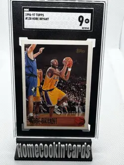 Topps 1996-97 Kobe Bryant #138 Los Angeles Lakers SGC 9 Graded Card - Image 1