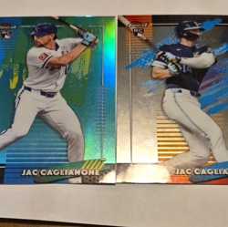 2026 Topps Finest Jac Caglianone Common Aqua Refractor RC 190 /199 2-card Lot - Image 1