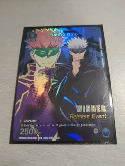 Union Arena Release Event Winner Card Foil Satoru Gojo UEPR/JJK-1-045 - Image 1