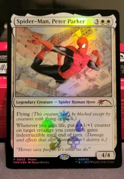 MTG Spider-Man, Peter Parker - Promo Foil - NM B - Image 1