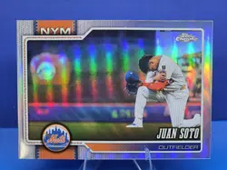2026 Topps Chrome- Juan Soto Variation SSP Refractor New York Mets #17 - Image 1
