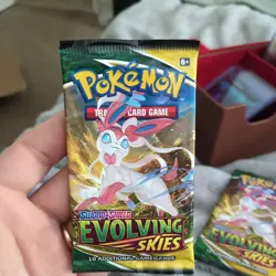 2021 Pokemon 1 Pack Sword & Shield Evolving Skies New Factory Sealed Package - Image 1